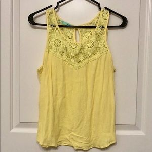 maurices Yellow Lacey Blouse